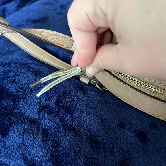 DKNY Cream and Tan Round Crossbody Bag - Picture 10 of 10